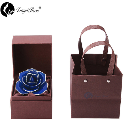 Daiya inlaid silver edge rose blue - love only (natural rose material)