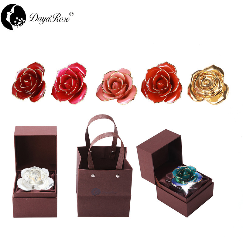 Daiya Full Silver Plated Rose - Love Only (natural rose colored material)