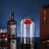 Daiya Orange Red Rose 24K Gold /gold Leaf+The Glass Cover