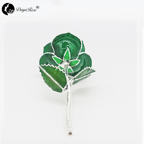 Dark Green with Silver Roses(May)