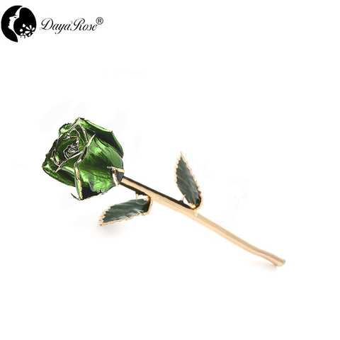 Daya Gold Rosebud (dark Green)