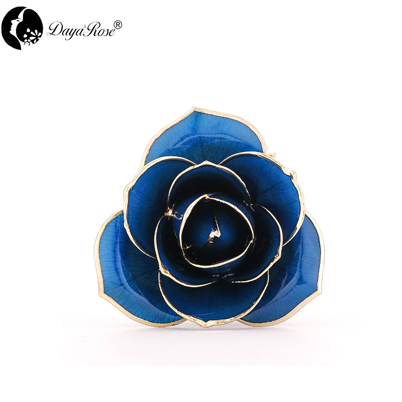 24K Gold Dipped Rose Blue Wholesale Holiday Gifts