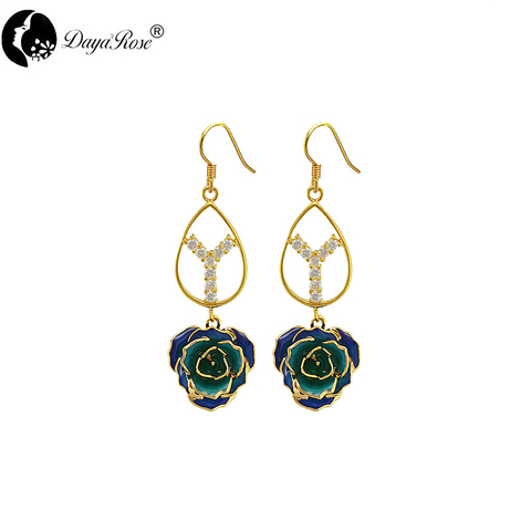 Retro Gold Rose Earrings (fresh Rose)