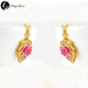 Daya Gold Rose Set Jewelry (natural Flowers)