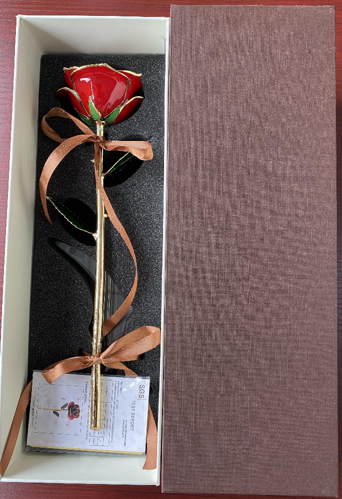 24K gold dipped rose with premium gift box