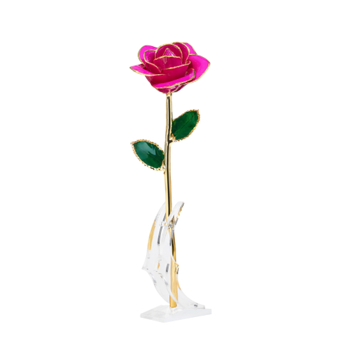 Source factory gold plated roses mother's day gift foreign trade company customized gold roses