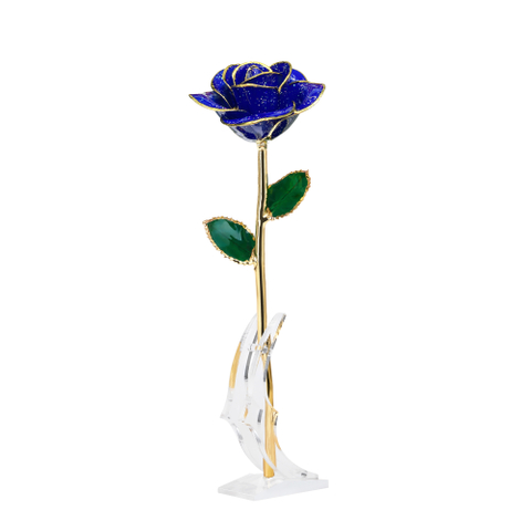 24K dipped gold roses Christmas decoration cross-border e-commerce preferred baking paint flower