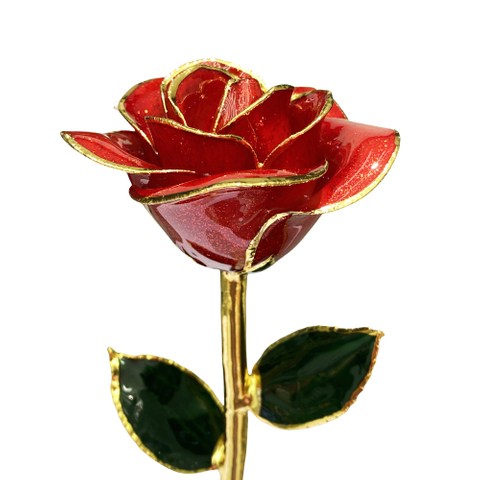 Gold-plated roses valentine's day gift foreign trade company customized gold roses in stock wholesale