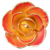 Gold dipped rose manufacturing and inspection in China factory