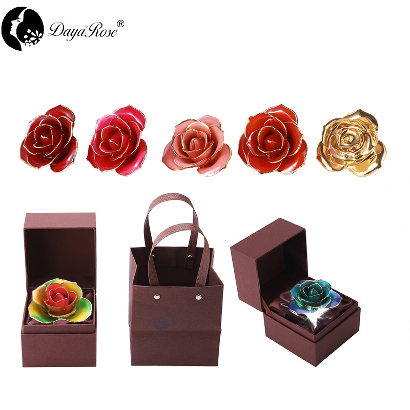 Daiya 24K Gold Dipped Rose Tri-color - Love Only (natural rose color material)
