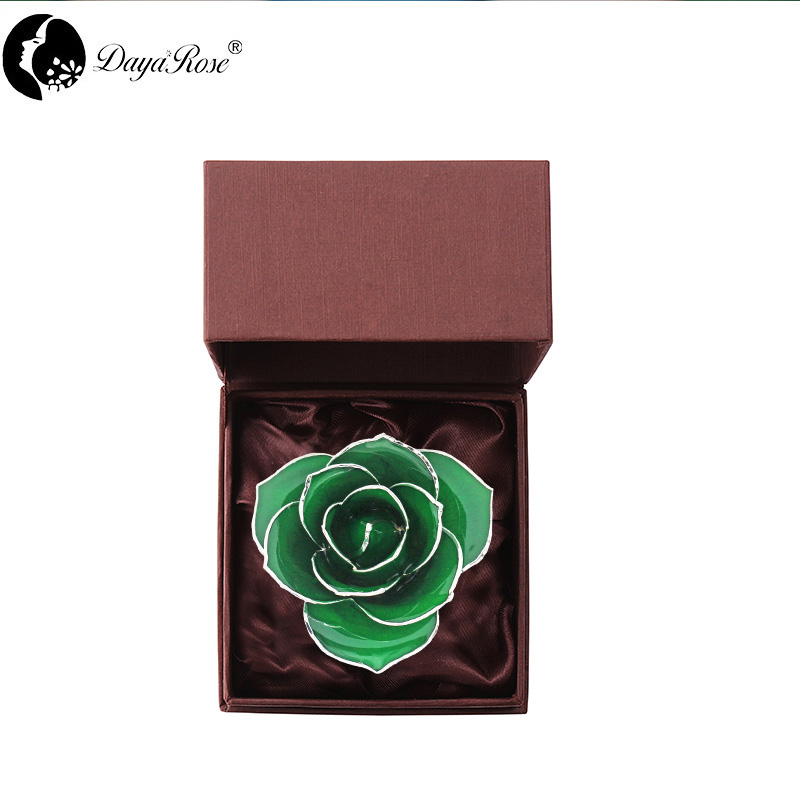 Daiya Silver Edge Rose Green - Love Only (Natural Rose Material)