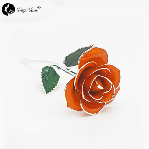 Orange with Silver Roses(June)