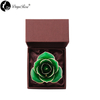 Daya 24K gold dipped rose dark green - Love Only (natural rose material)