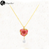 Drop Gold Rose Necklace (fresh Rose)