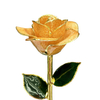 Source factory 24K dipped gold roses Christmas ornaments cross-border e-commerce preferred baking paint flower