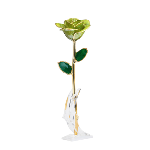 Source factory 24K gold dipped roses Christmas decoration cross-border e-commerce preferred baking paint flower