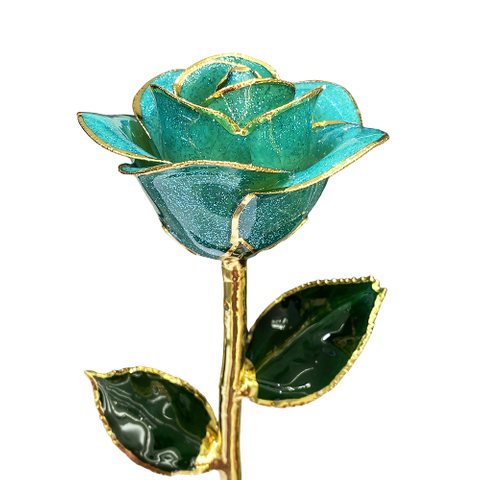 Factory direct sale 24K gold-plated roses Christmas ornaments cross-border e-commerce preferred baking paint flower