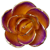 24K gold dipped rose production and inspection at China factory