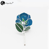 Pale Blue with Silver Roses(March)