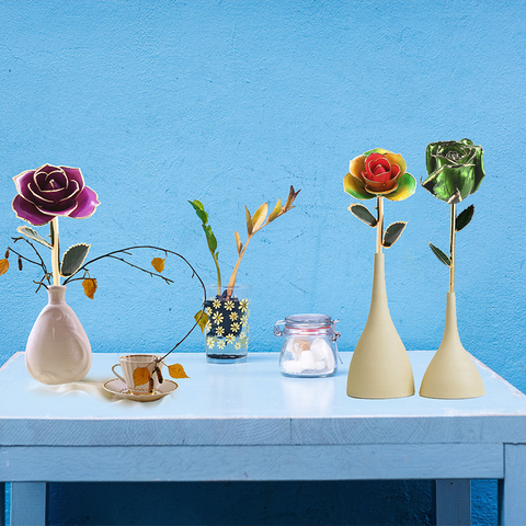 Daya Gold Rosebud (dark Green)