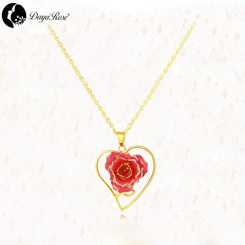 Beautiful Gold Rose Necklace (fresh Rose)