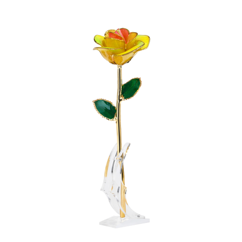 Factory direct sales gold-dipped roses Valentine's Day proposal gift foreign trade companies customized gold-plated roses