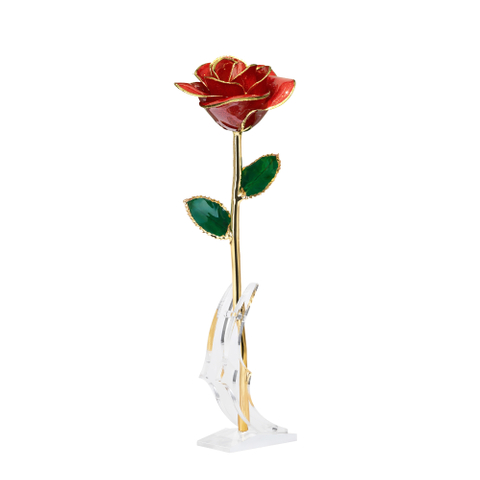 Gold-plated roses valentine's day gift foreign trade company customized gold roses in stock wholesale