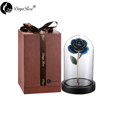 Pale Blue Roses Gilded（The Glass Cover）