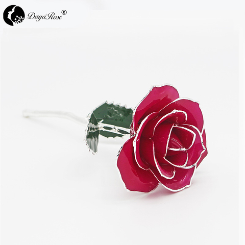 Rose Red Rose with Silver Roses
