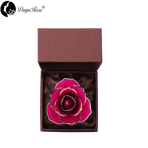 Daya 24K gold dipped rose red - Love Only (natural rose color material)
