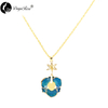Angel Wings Two-color Rose Necklace (fresh Rose)